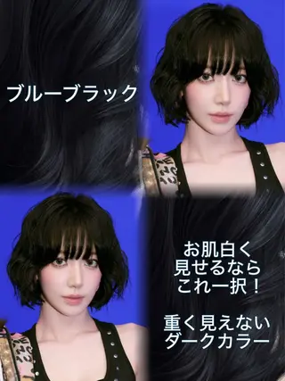 ミディアム カラー 新宿/韓国レイヤー 髪質改善カラー/角所のヘアスタイル