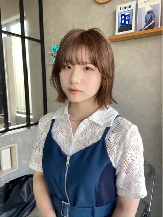 ミディアム カラー mood tatemachiのヘアスタイル