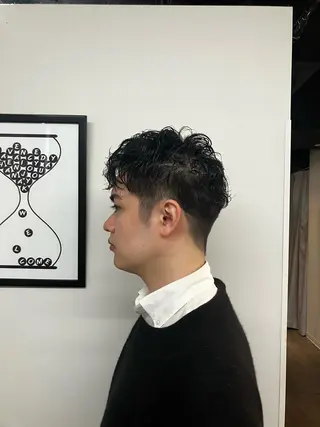 パーマ メンズ 堀川 なつみのヘアスタイル