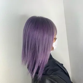ミディアム カラー Beleza 渋谷所属・Kazusa/渋谷/ エクステ/ハイトーンのヘアスタイル