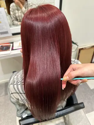 ロング カラー 巻ける縮毛矯正/艶 カラーchika🩵のヘアスタイル