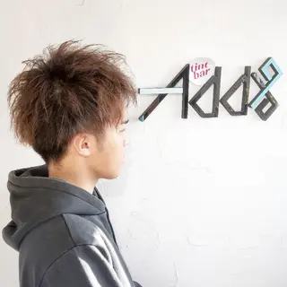 ショート カラー パーマ メンズ Add9 柳田健登のヘアスタイル