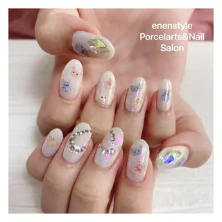 ミディアム ネイル 👑enen style👑のネイルデザイン