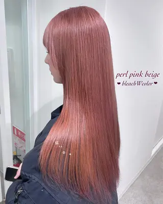 セミロング 盛れる暖色🎀ガーリ ーヘア🎀きっかのヘアスタイル