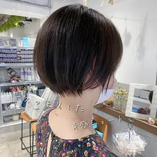 ショート ✨圧倒的満足度◎ 小顔美人ショート✨佃のヘアスタイル