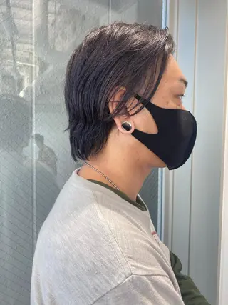 メンズ ウルフカット／吉村 桃子のヘアスタイル