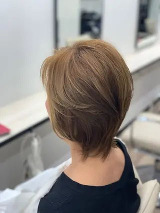 ミディアム カラー パーマ 栄/久屋大通り/韓国 /透明感/横山🩵のヘアスタイル