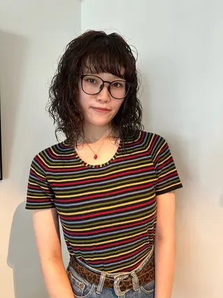 ミディアム パーマ 🎀オイダイラ モモカ🎀のヘアスタイル