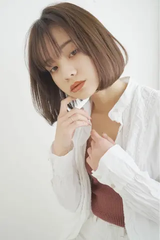 ショート カラー 京都大人女性ショート 徒歩1分/秋山のヘアスタイル