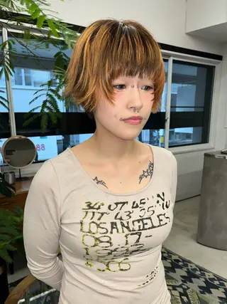 ショート カラー yuan tanakaのヘアスタイル