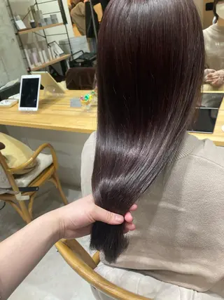 ロング ✨色持ちの良い艶 カラー✨蟹江真世のヘアスタイル