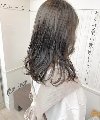 ミディアム B3  SHARE SALON【ビースリーシェアサロン】所属・☀️透明感color KURO☀️のヘアスタイル