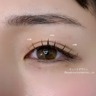 マツエク・マツパ Zina 熊本 eyelash＆nail所属・日野 莉緒の眉毛・アイブロウイメージ