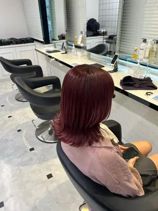 カラー 愛され暖色♥️モテ 艶髪♥️りなのヘアスタイル