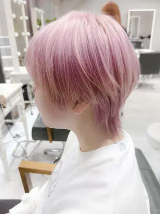ショート カラー ヘアアレンジ メンズ 𝐑𝐈𝐍𝐊𝐀 🐣🩷のヘアスタイル