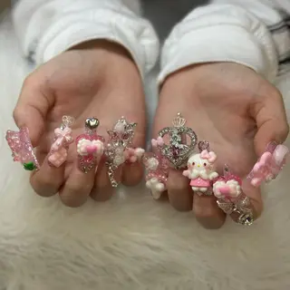 ネイル ANH ゴテゴテネイルのネイルデザイン