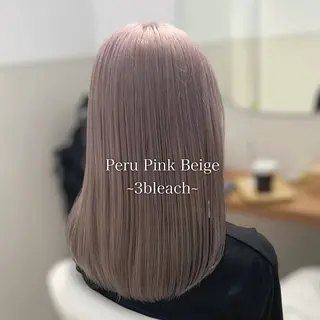 セミロング カラー THESALONS所属・🤍ブリーチカラー /寄田龍樹🤍のヘアスタイル