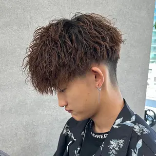 ミディアム カラー パーマ メンズ 🔥メンズ特化🔥 藍斗のヘアスタイル