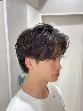 ショート パーマ メンズ 【東北メンズヘア1 位受賞🥇】本間祐太のヘアスタイル