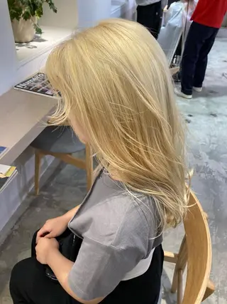 ロング カラー FILMS所属・宮城 星のヘアスタイル