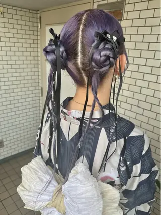 ロング ヘアアレンジ 🎀韓国ヘアメイク /参列ヘア/neneのその他イメージ