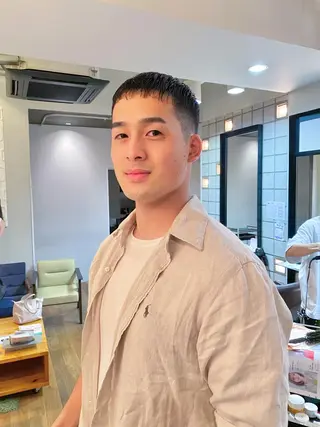 メンズ メンズパーマ/フェ ザーパーマ/古川晴輝のヘアスタイル