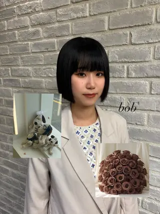 ショート 【ボブ.髪質改善. カラー】midoのマツエク・マツパデザイン