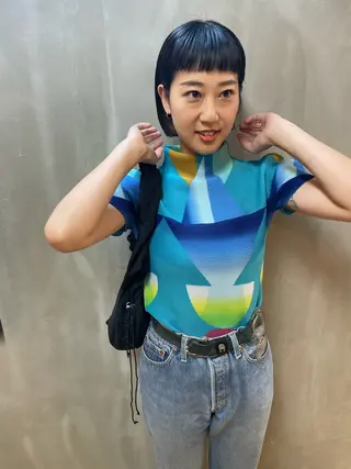 ミディアム カラー パーマ ヘアアレンジ メンズ tatsumi/ボブ ウルフ/レイヤーのヘアスタイル