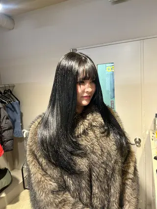 ロング カラー 韓国/トレンド レイヤー【101】のヘアスタイル