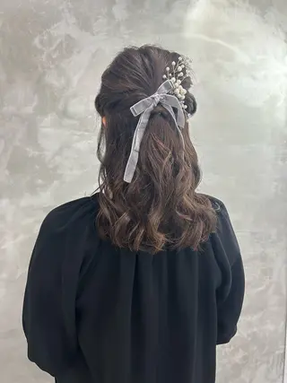 セミロング ヘアアレンジ 透明感カラー/メンズ /ボブKanna🪄のヘアスタイル