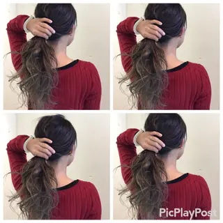ロング 透明感カラー・ 髪質改善🩵イケダのヘアスタイル