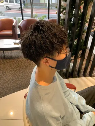 ショート パーマ ヘアアレンジ メンズ hair make EARTH荻窪店所属・小野寺 隼のヘアスタイル
