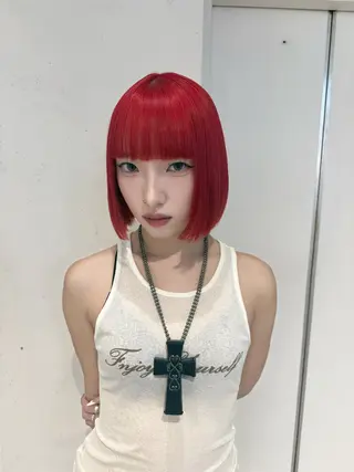 ショート カラー ハイトーン/デザイン 🪐·˚⌖MIHOのヘアスタイル