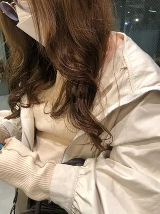 ロング パーマ ヘアアレンジ rii-🩰 トレンド韓国ヘアのヘアスタイル