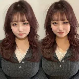 セミロング 似合わせカット/ 顔周りカット/まりなのヘアスタイル