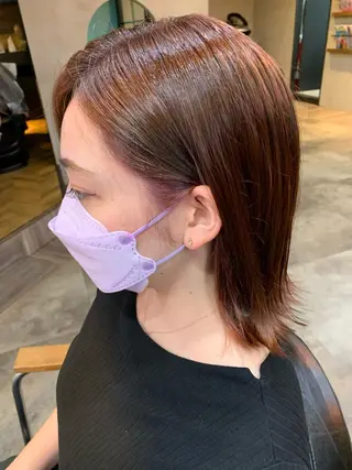 ミディアム カラー La fith hair peace所属・河田 寧生のヘアスタイル