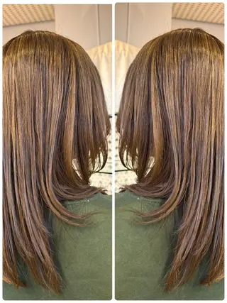 ミディアム 艶カラー🫧 ✴︎Yukari✴︎のヘアスタイル