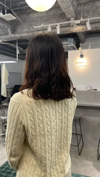 ミディアム パーマ Elme所属・イージードリル募集 🔥平口はのんのヘアスタイル