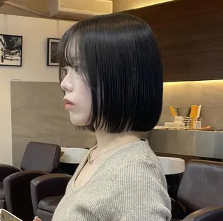 カラー ミディアム ◆モデル募集◆波田 圭史/ボブスタイルのヘアスタイル