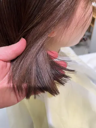 ミディアム カラー 北岡 樹穂のヘアスタイル