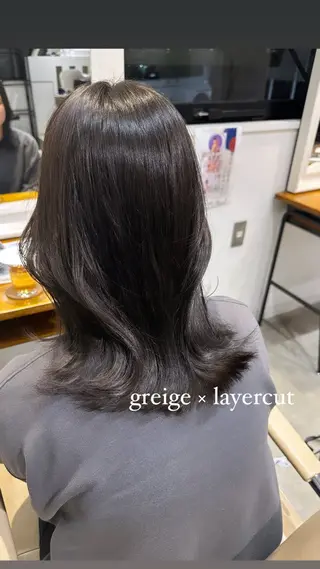 ミディアム つくば 【Ciqi】 あくつのヘアスタイル