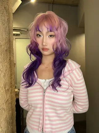 ロング カラー haco＋所属・圧倒的デザイン力 店長🎨RENAのヘアスタイル