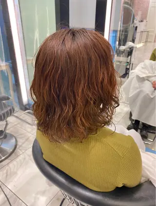 ミディアム パーマ ❤️パーマ美容師✂︎ 井口美緒のヘアスタイル