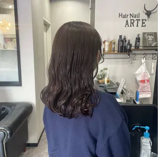 ロング カラー 友滝 真菜美のヘアスタイル