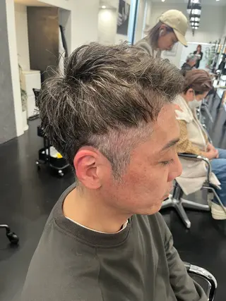 ショート メンズ パーマ/縮毛矯正 揚村武斗のヘアスタイル