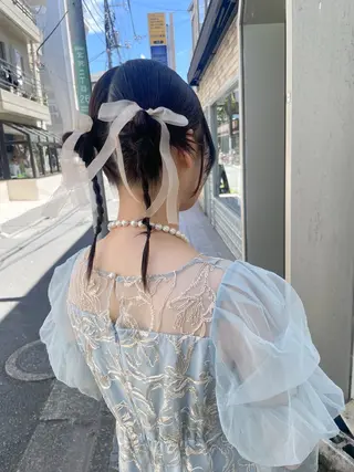 ヘアアレンジ 福島成美/髪質改善 縮毛矯正/カラーのヘアスタイル