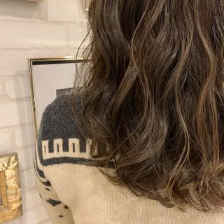 セミロング カラー 【髪質改善】 夏目結以のヘアスタイル