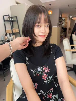 ミディアム カラー 韓国レイヤー/ハイ トーン/優太のヘアスタイル