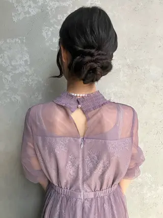 セミロング カラー パーマ ヘアアレンジ メンズ キッズ grand story/colulu渋谷2号店所属・kotona 🤍miuraのヘアスタイル