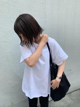 カラー 落合 妙佳のヘアスタイル